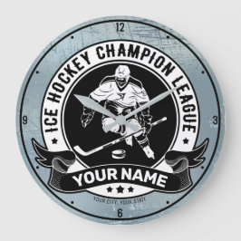 Relógio Grande Atleta Personalizado Da Equipe De Rink De Gelo Do 