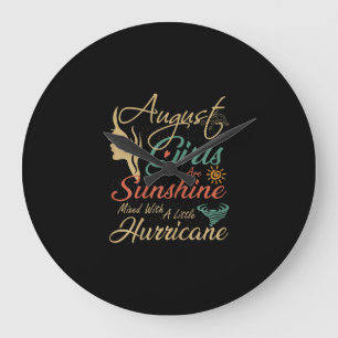 Relógio Grande August Girls Are Sunshine August Aniversário Gift