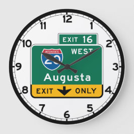 Relógio Grande Augusta, GA Road Sign