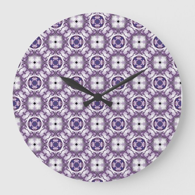 Relógio Grande Auréola de Lavanda  (Frente)