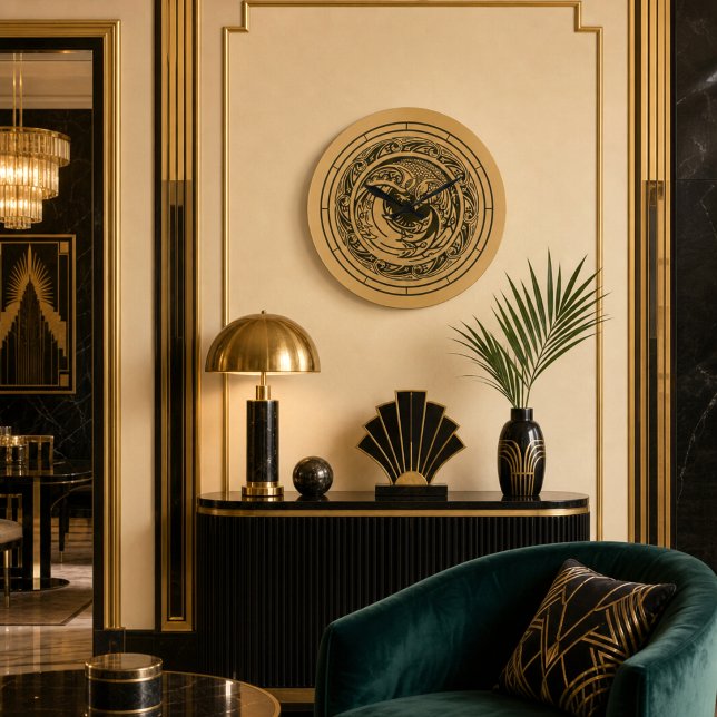 Relógio Grande Ave Art Déco ou Pássaro Fênix (Criador carregado)