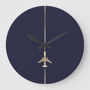 Relógio Grande Aviação minimalista