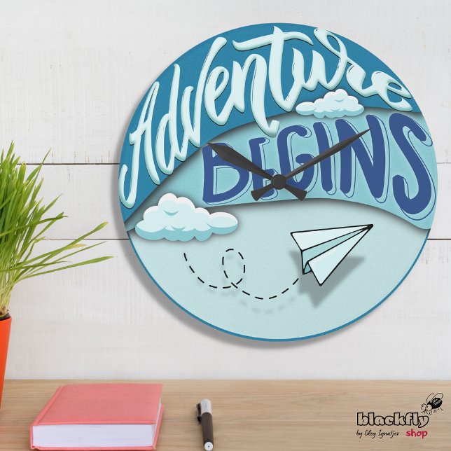 Relógio Grande Avião de papel | Início da aventura (Criador carregado)