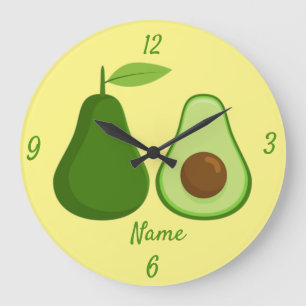 Relógio Grande Avocado Lover Design Thunder_Cove