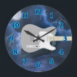 Relógio Grande Azul da guitarra elétrica<br><div class="desc">trazido a você pelo danieljm</div>