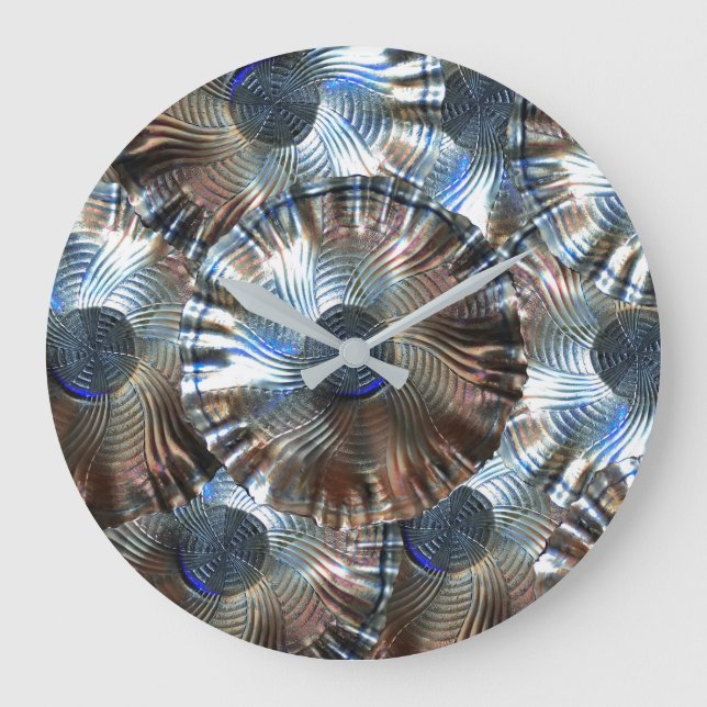 Relógio Grande Azul Diversão Domino (Frente)