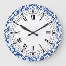 Azul e Branco Casbah Damask