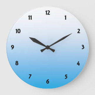 Relógio Grande Azul Pálido Dois Tom