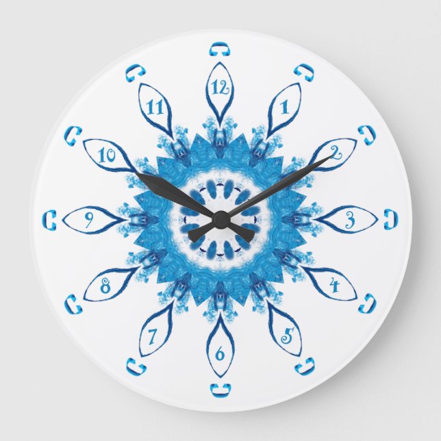 Relógio Grande Azul Pensilvânia Numerado (Frente)