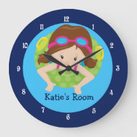 Azul Personalizado para Raparigas da Equipe de Nat