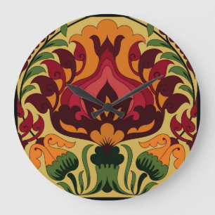 Relógio Grande Azulejo Vintage, decor Art Nouveau.