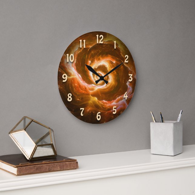 Relógio Grande Balão de Alienígena girando com efeito brilhante (Escritório)