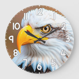 Relógio Grande Bald Eagle Wall Clock – American Eagle Wildlife Na