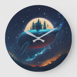 Relógio Grande Baleia-jubarte voadora Florestas estais no mar