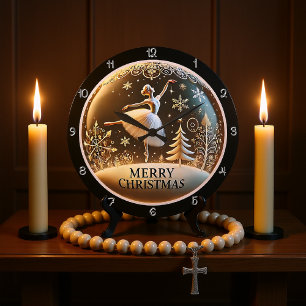 Relógio Grande Ballerina Christmas