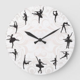 Relógio Grande Ballerina Dance Wall Clock da Escola balé
