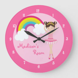 Relógio Grande Ballerina Rosa