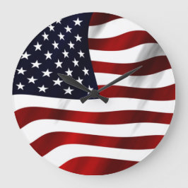 Relógio Grande Bandeira Americana
