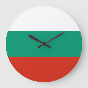 Relógio Grande Bandeira Bulgária
