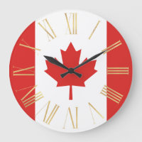 Bandeira Canadense com Ouro