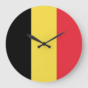 Relógio Grande Bandeira da Bélgica