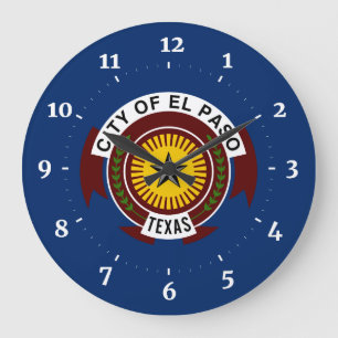 Relógio Grande Bandeira da cidade de El Paso, Texas