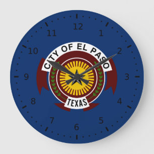 Relógio Grande Bandeira da cidade de El Paso, Texas
