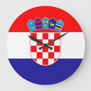 Relógio Grande Bandeira da Croácia