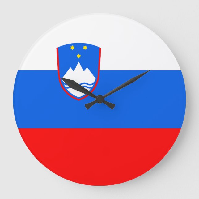 Relógio Grande Bandeira da Eslovênia (Frente)