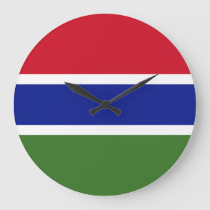 Relógio Grande Bandeira da Gâmbia