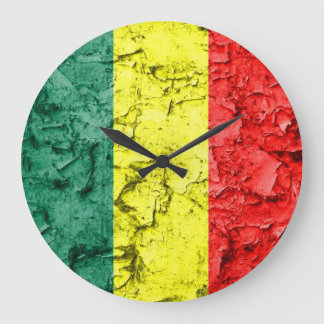 Relógio Grande Bandeira da reggae do vintage