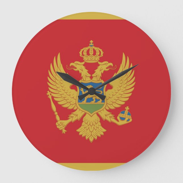 Relógio Grande Bandeira de Chipre (Frente)