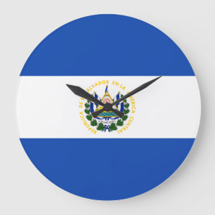 Relógio Grande Bandeira de El Salvador