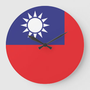 Relógio Grande Bandeira de Taiwan