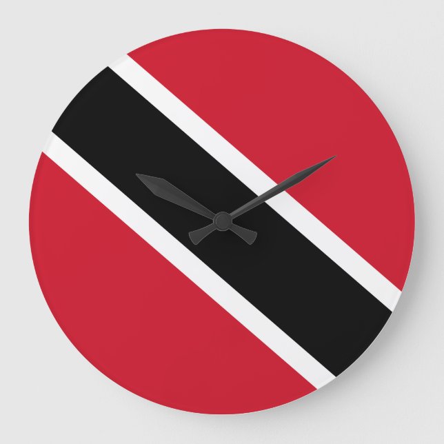 Relógio Grande Bandeira de Trinidad e Tobago (Frente)