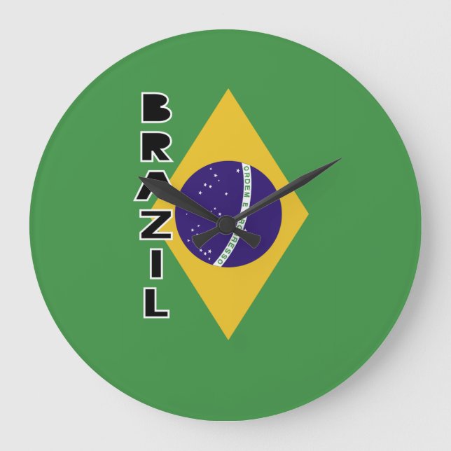 Relógio Grande Bandeira do Brasil (Frente)
