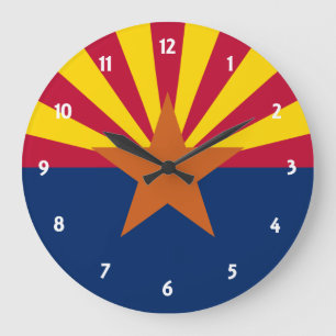 Relógio Grande Bandeira do estado da arizona