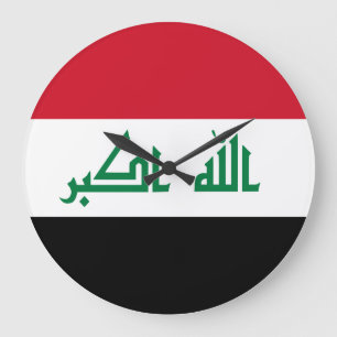 Relógio Grande Bandeira do Iraque (Iraque)