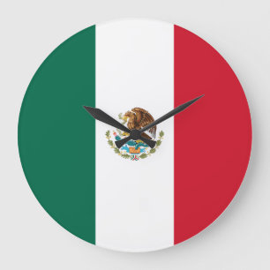 Relógio Grande Bandeira do México (Mexicano)