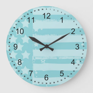 Relógio Grande Bandeira dos Estados Unidos