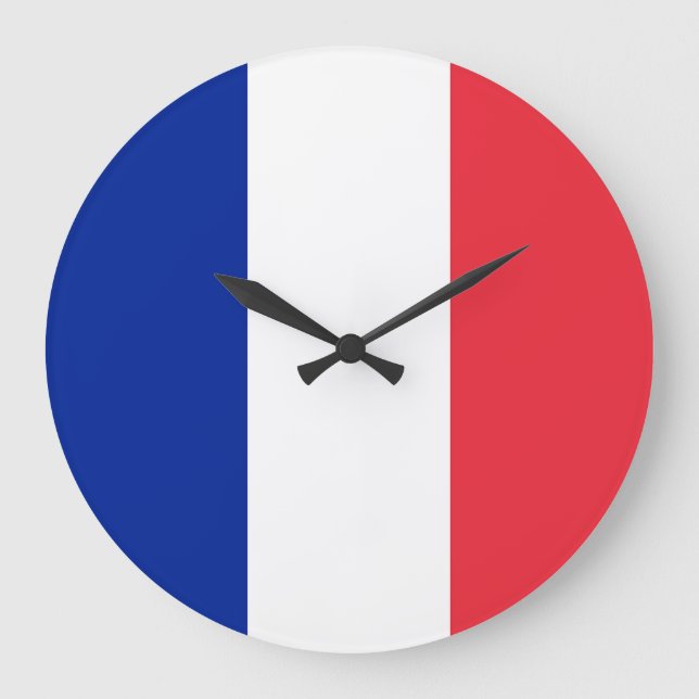 Relógio Grande Bandeira França (Frente)