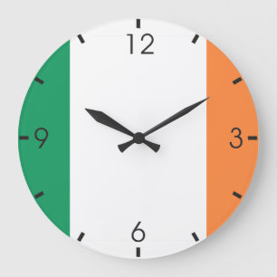 Relógio Grande Bandeira Irlandesa