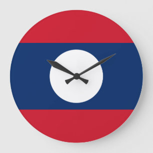 Relógio Grande Bandeira Laos