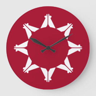 Relógio Grande Bandeira Oglala Lakota Sioux