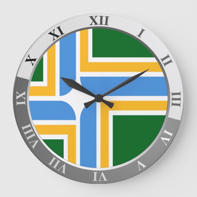 Relógio Grande Bandeira Portland Large Clock (Frente)