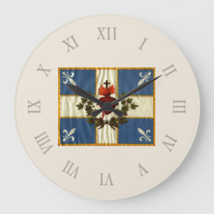 Relógio Grande Bandeira Quebeque antiga Carrilhão Sacré-Cœur