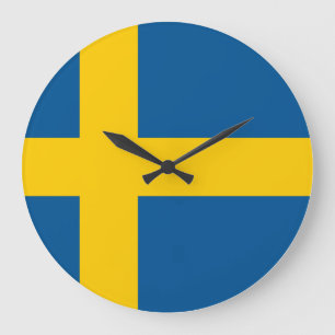 Relógio Grande Bandeira suecia (Sueco)