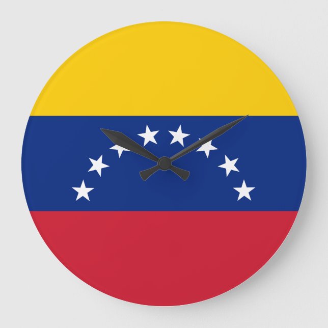 Relógio Grande Bandeira Venezuela (venezuelana) (Frente)