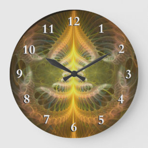 Relógio Grande Bandeja de latão esmaltada