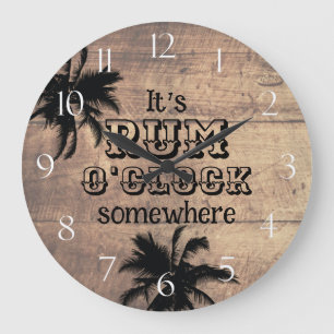 Relógio Grande Bar da Praia Rum O'Clock
